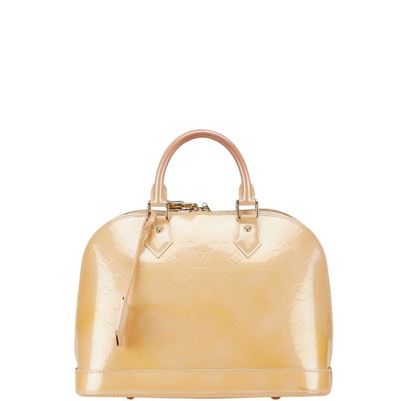 LOUIS VUITTON Beige Monogram Leather Alma Bag - Picture 1 of 15